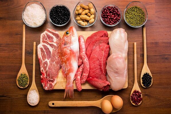 Produsele din carne și pește sunt prezentate cu prostatită
